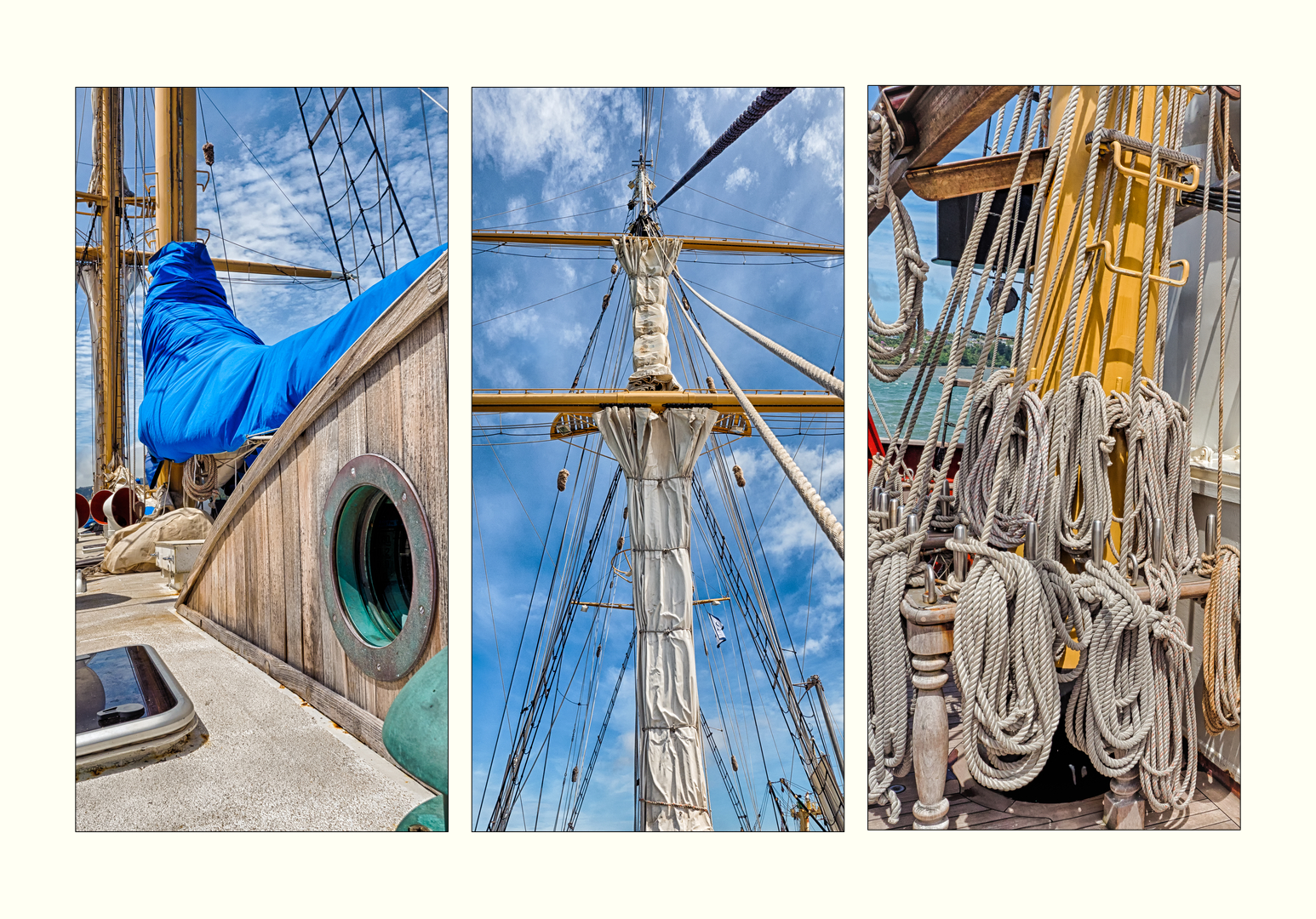 Booms, bowlines and baggywrinkles