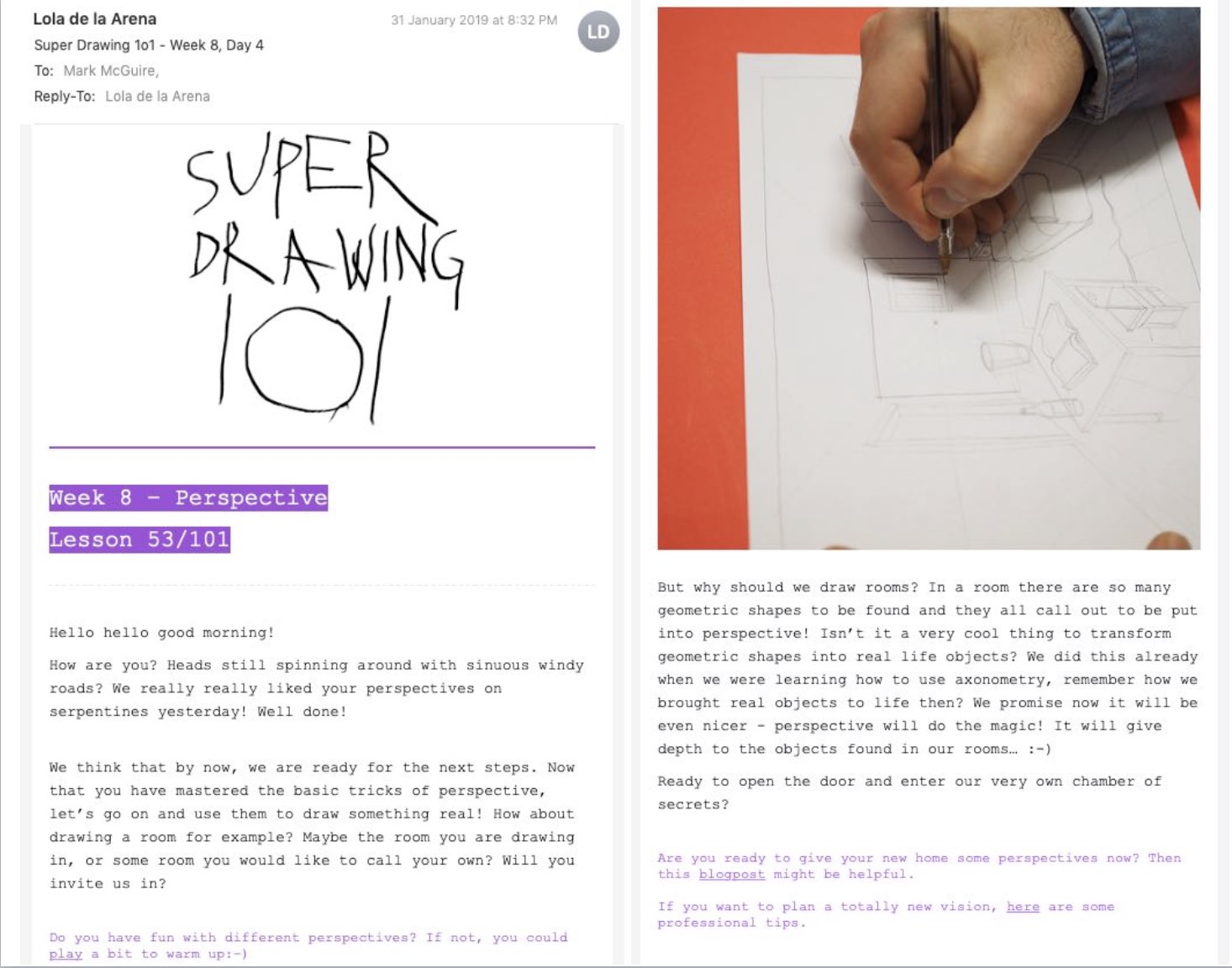 SuperDrawing 101 Lesson 53 Email